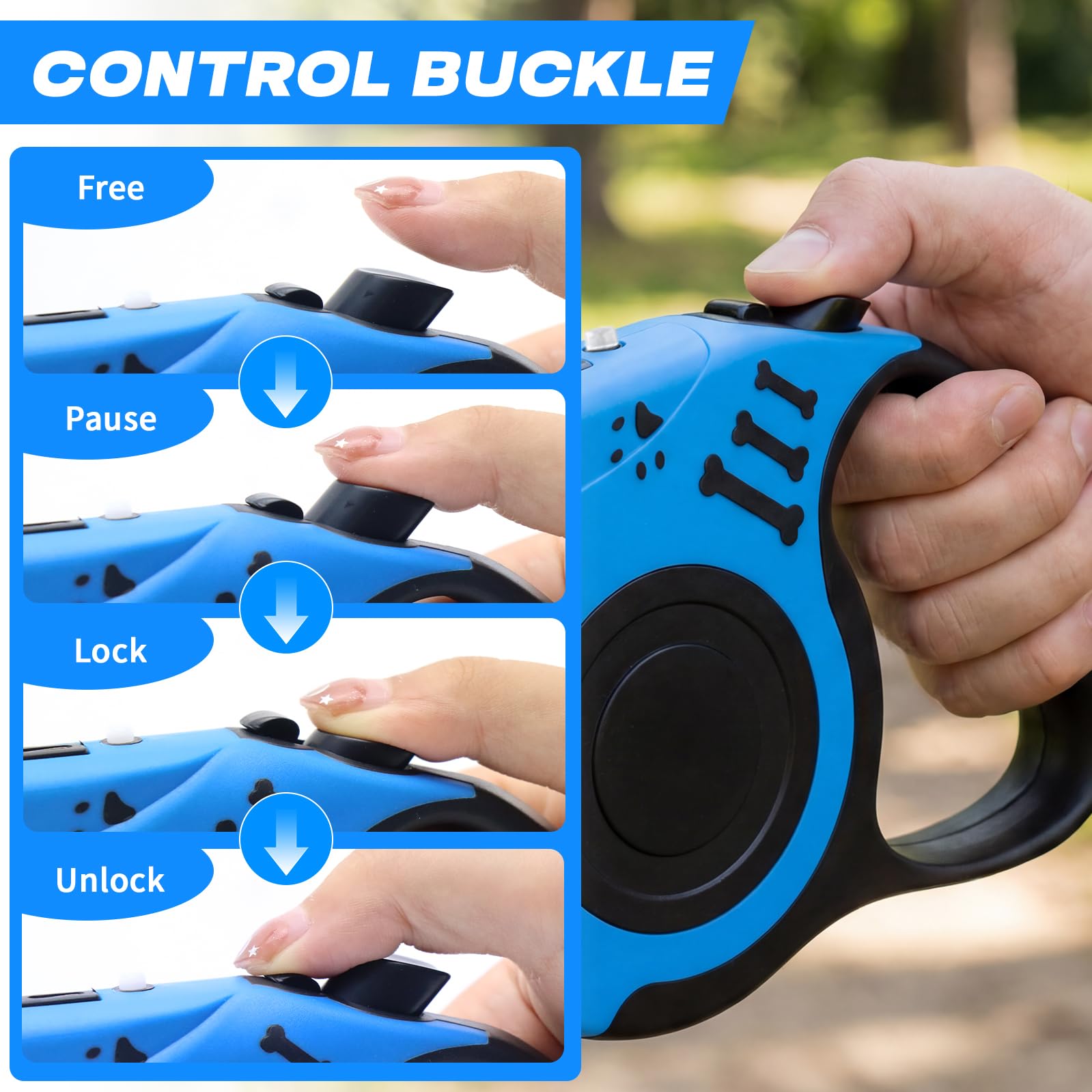COSOWO diseño ergonómico, agarre cómodo para sesiones largas de paseo.