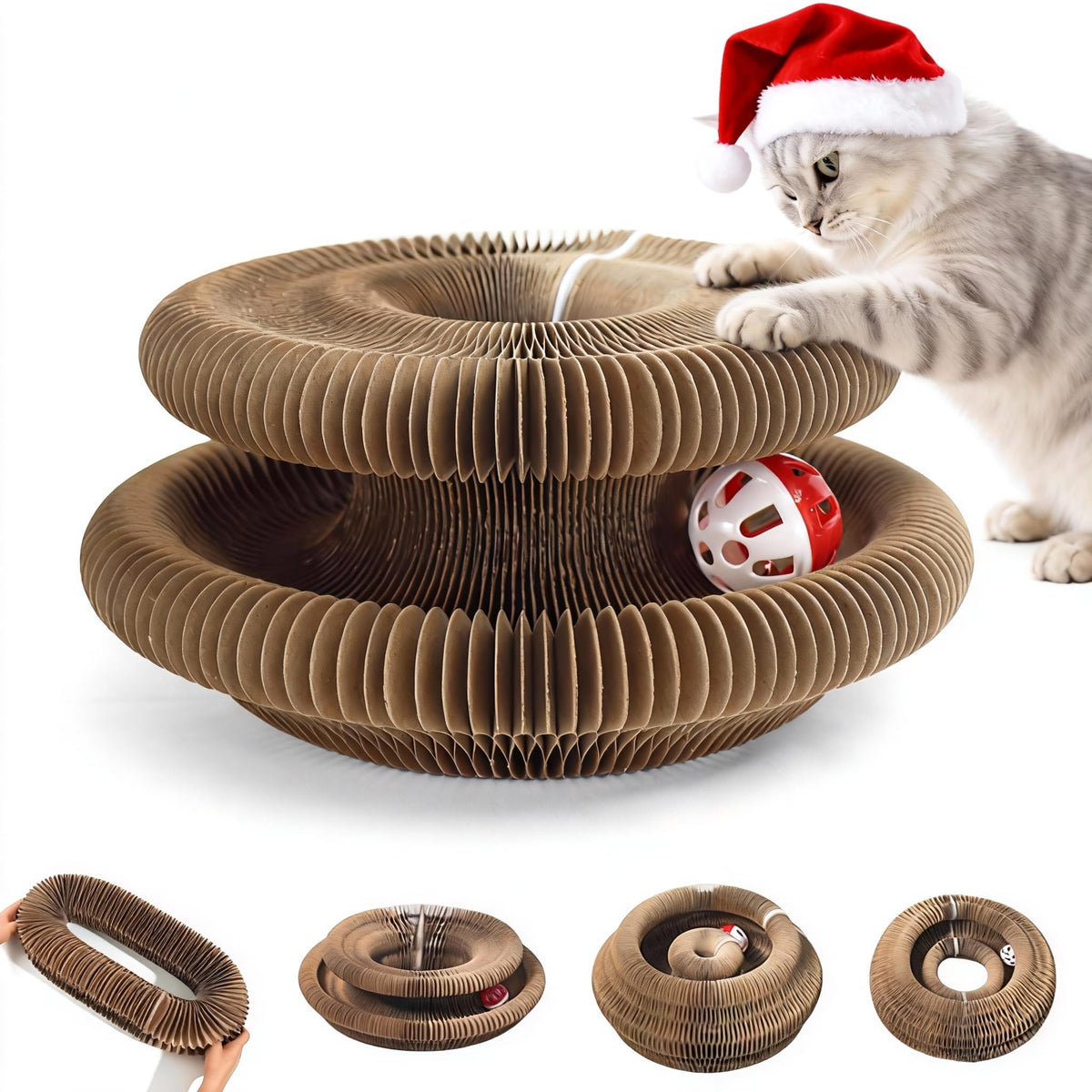 COSOWO Kitty Kurlz Organ tablero plegable para gatos, rasca sin dañar muebles