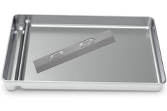 La bandeja COSPARX de acero inoxidable ofrece mayor capacidad para menos limpiezas.