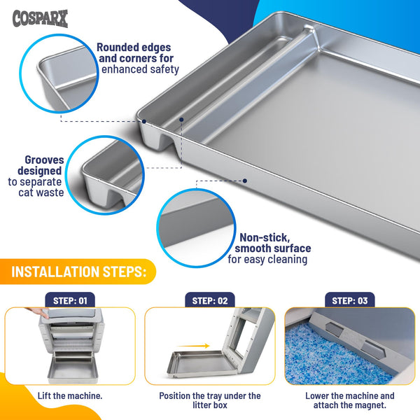 COSPARX producto reutilizable para caja de arena, mantenimiento fácil