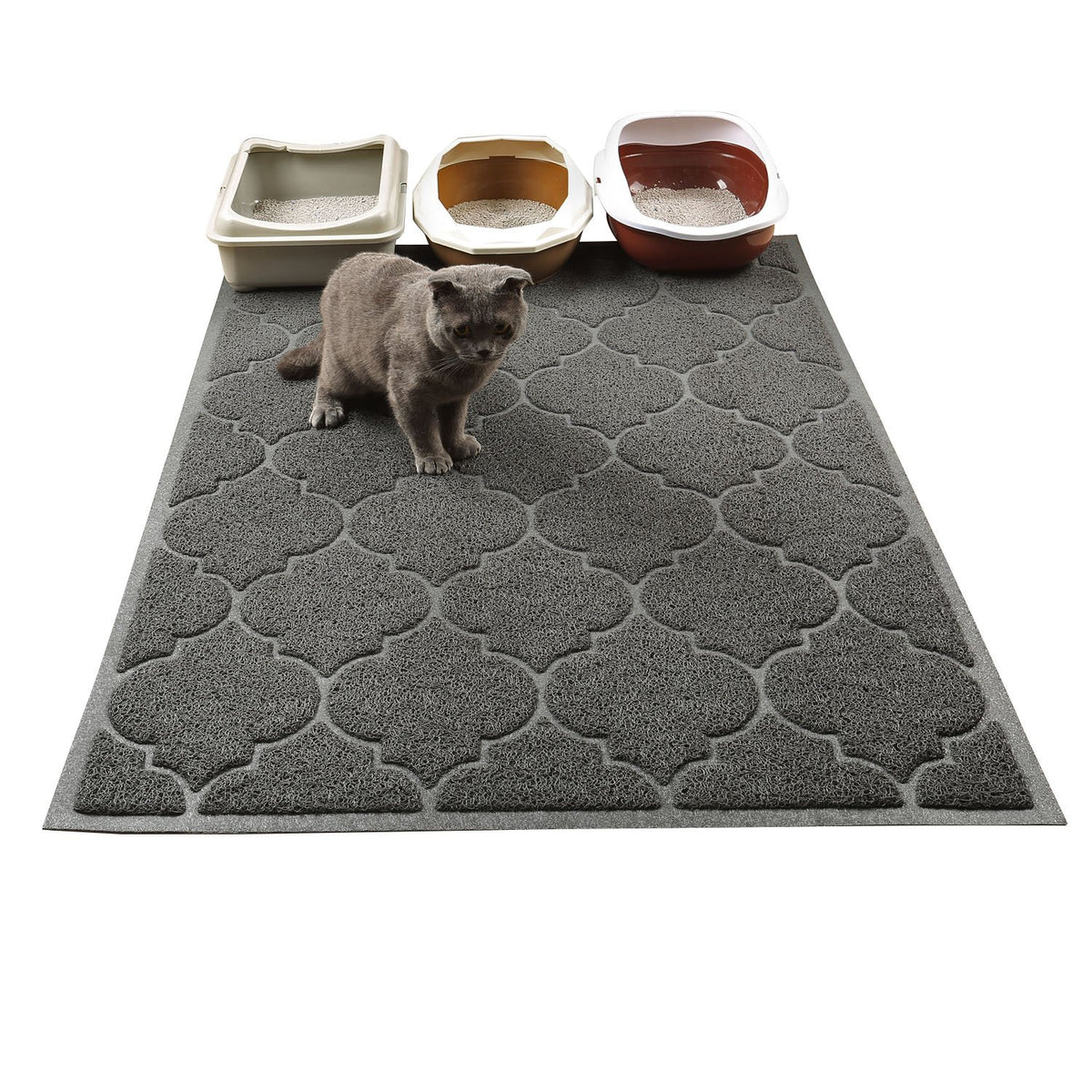 Cosyearn LittleTiger tapete-para-arena-grande, área amplia para reposar y jugar del gato.