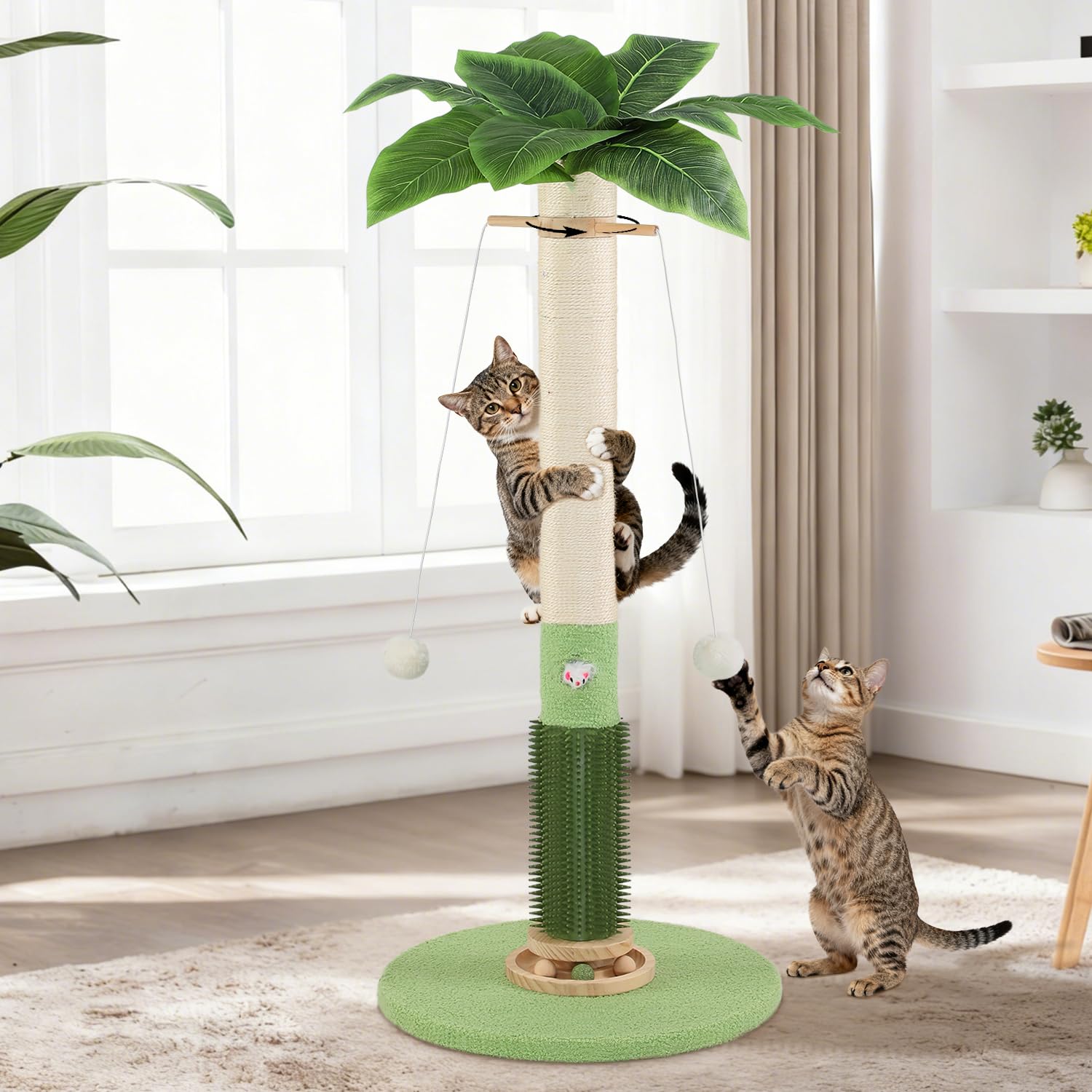 COUNER post rascador de 37-5 pulgadas para gatos, ideal para juego y protección de muebles