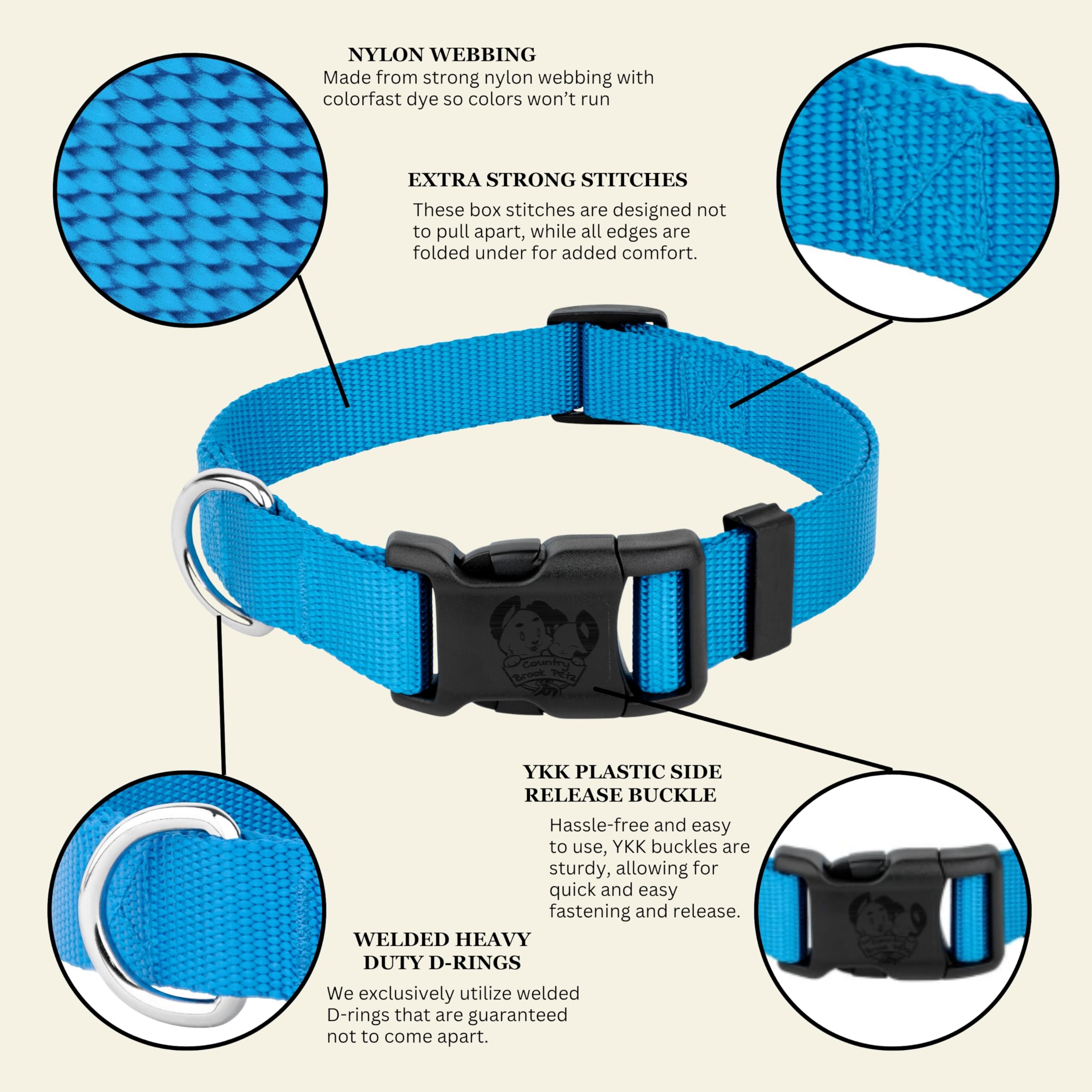 Collar para perros de todo tamaño: grandes, medianos y pequeños.