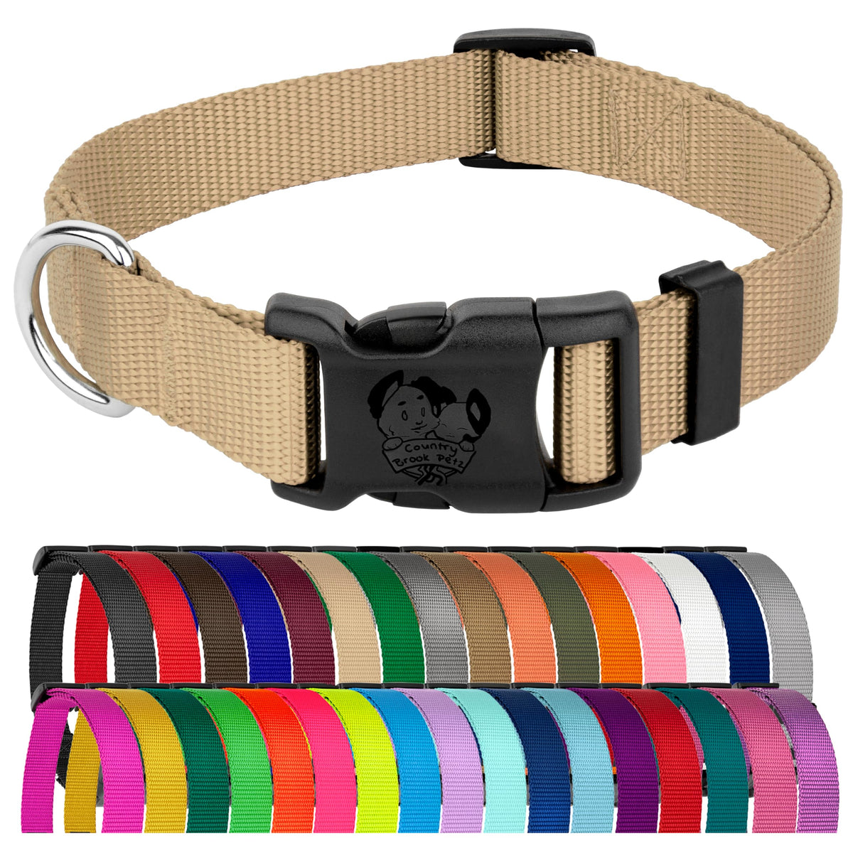 Country Brook Petz collar ajuste visible, cómodo y seguro para el cuello del perro