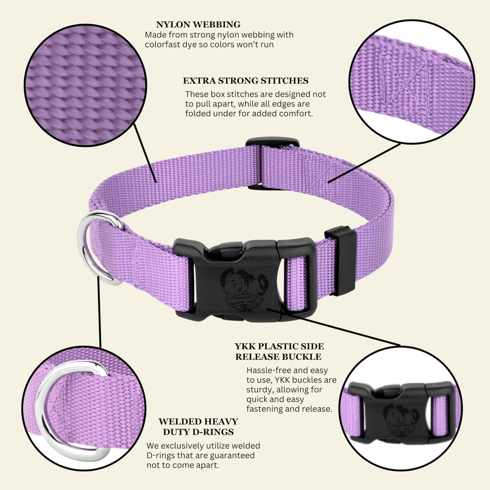 Collar lavanda lavable a máquina, limpieza fácil