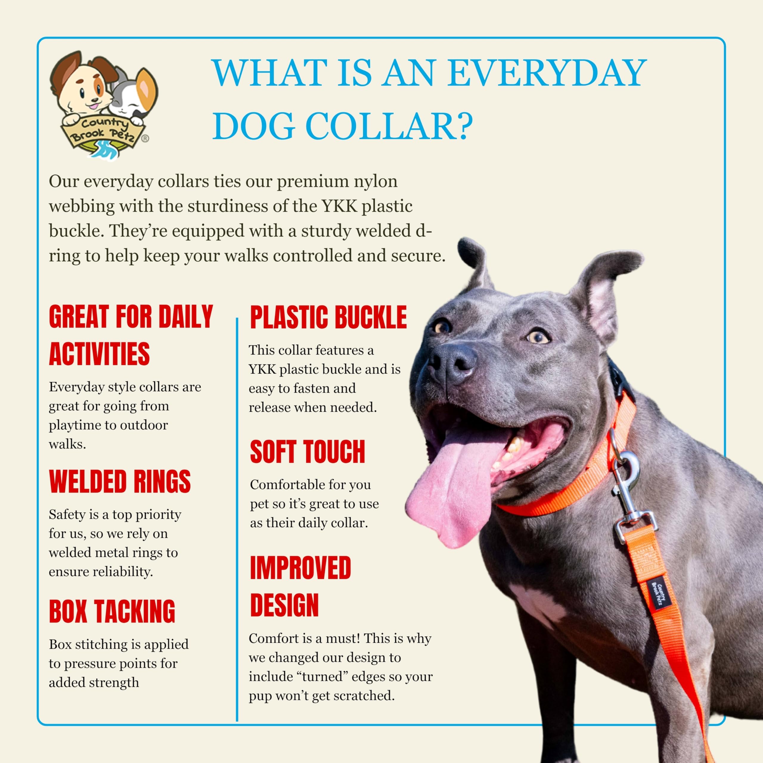 Collar Country Brook Petz hecho en eeuu con calidad duradera