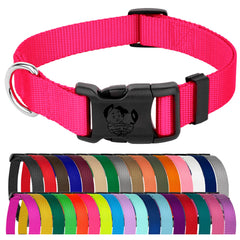 Collar Country Brook Petz en rosa vivo para paseos y comodidad