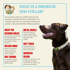 Country Brook Petz collar perro ajustable 16-22 pulgadas: ajuste cómodo para diferentes cuellos.