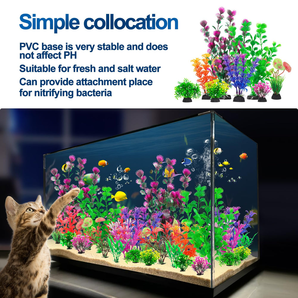 CousDUoBe planta de acuario, hojas suaves que cuidan a los peces.