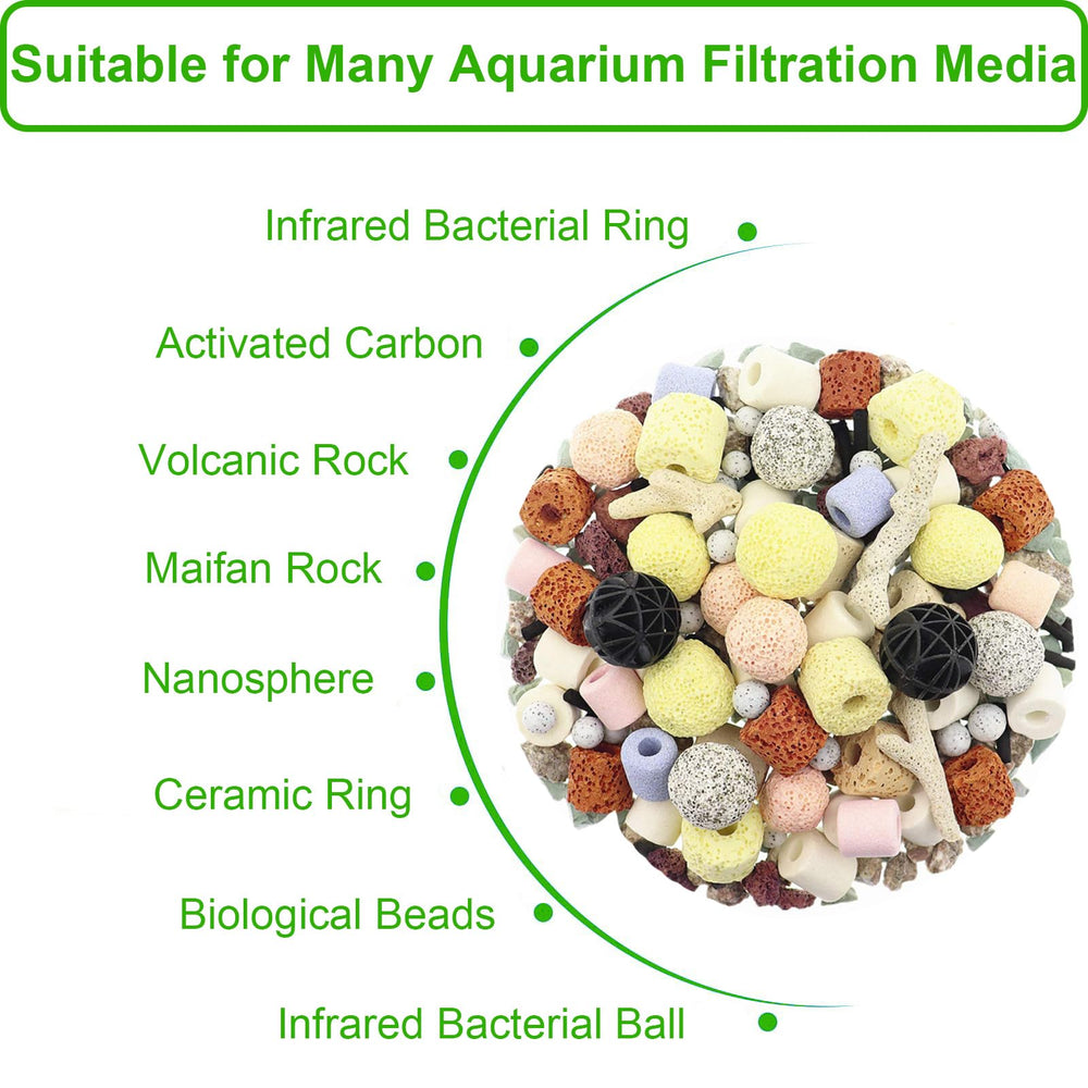 Cover Geny bolsas filtrantes reutilizables para acuario, duraderas y lavables
