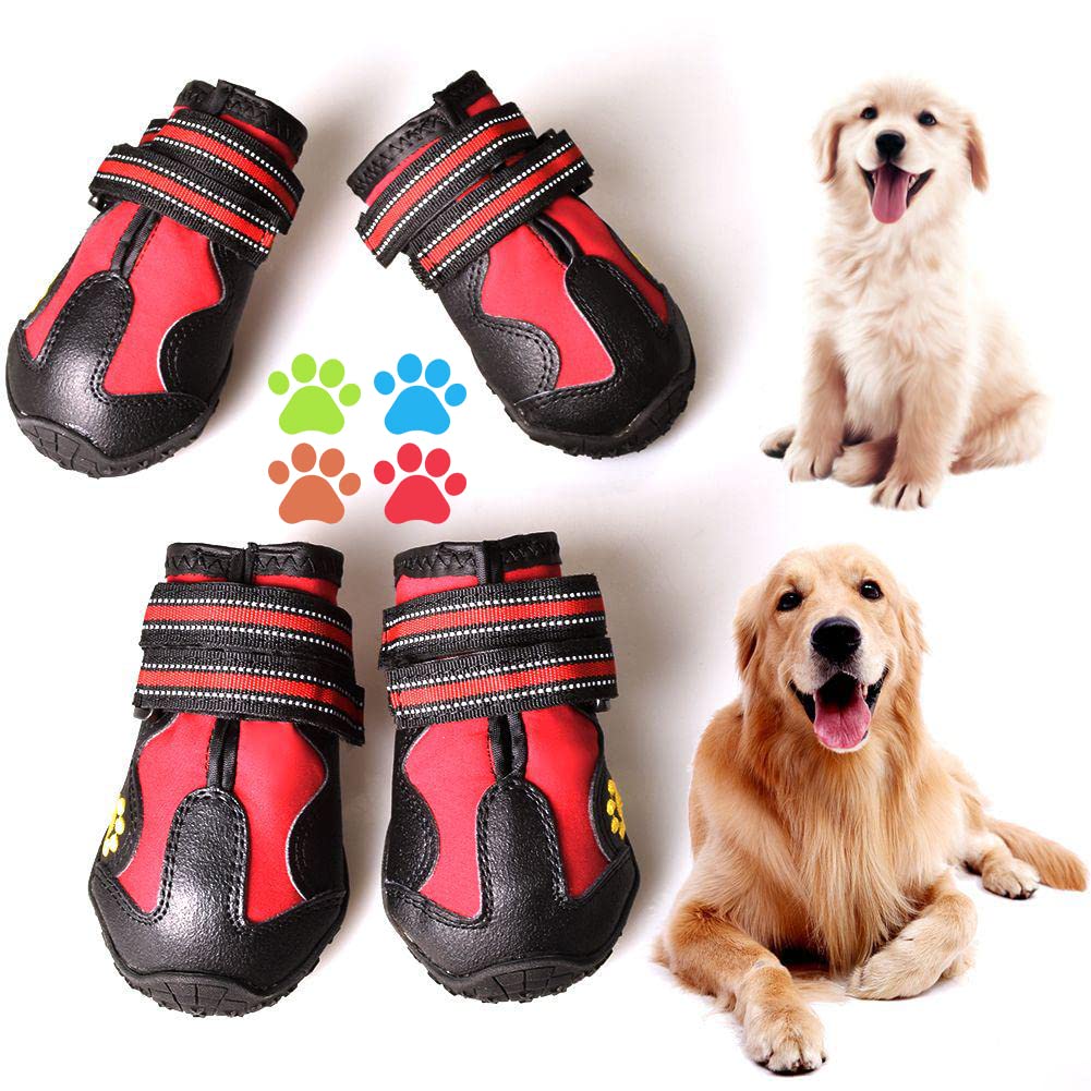 Botas CovertSafe para perros con ajuste rápido y tiras reflectivas para seguridad nocturna