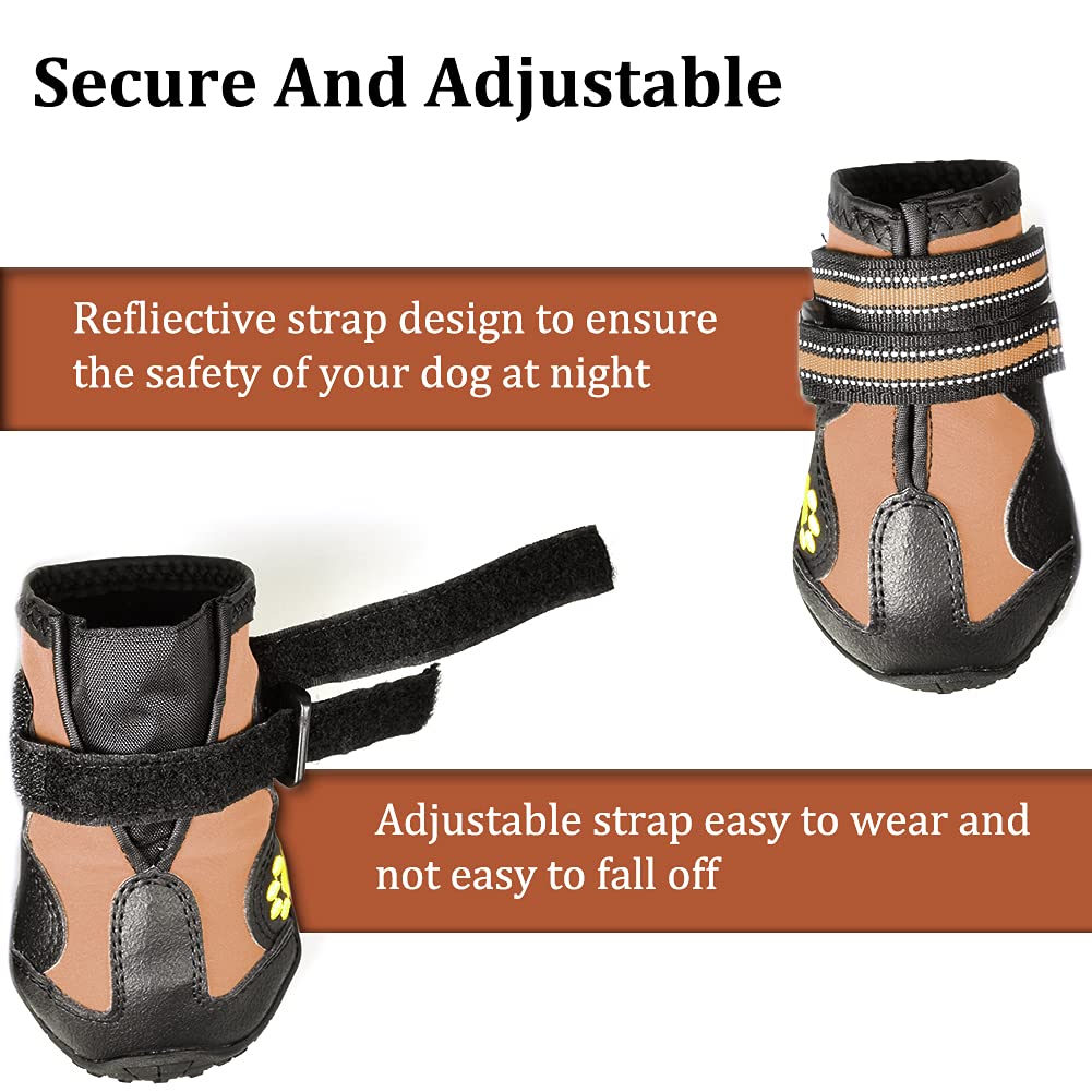 CovertSafe& botas para perros con bordado de pata, diseño bonito y cómodo.