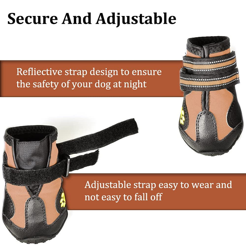 Botas CovertSafe& con bordado de pata para paseos con estilo.
