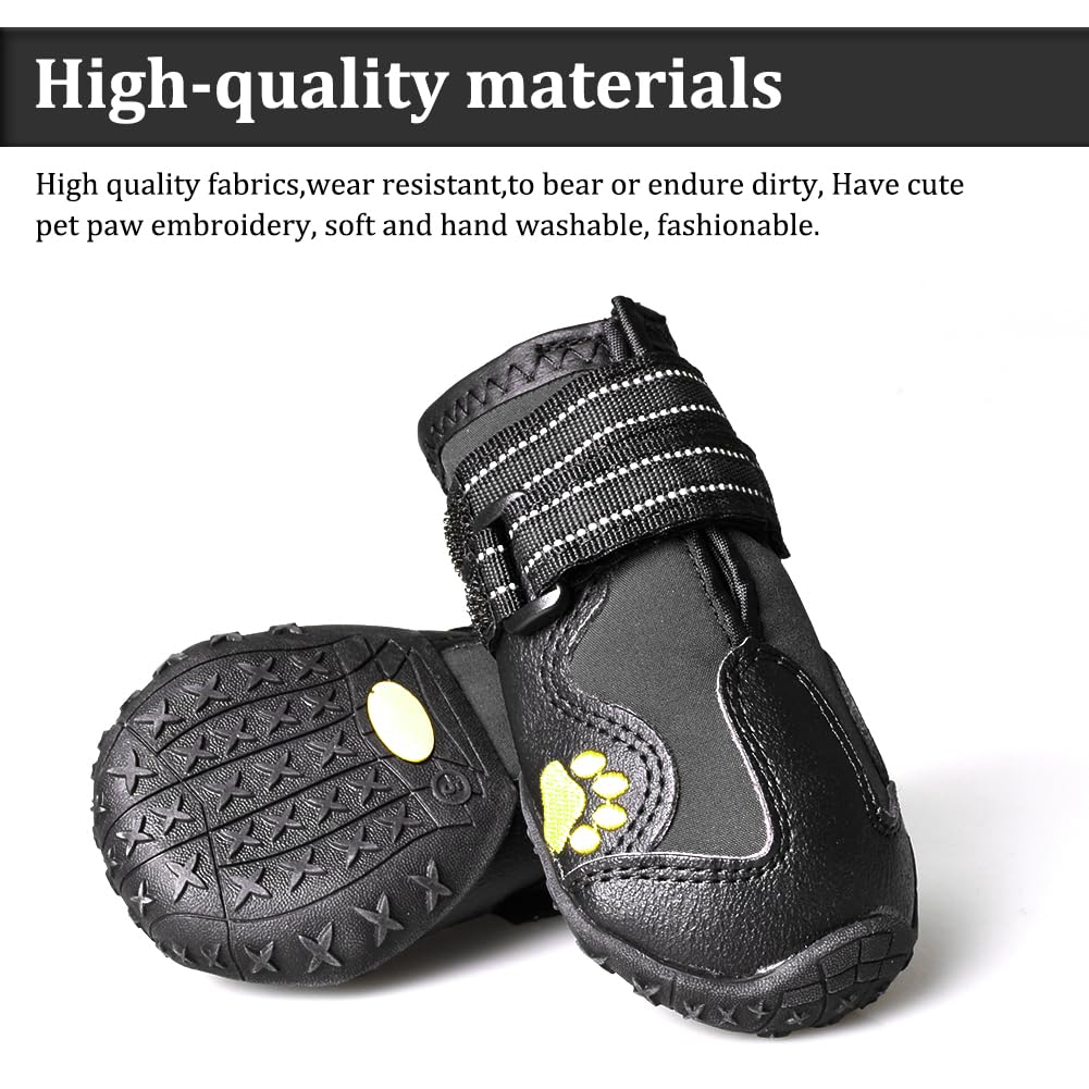 CovertSafe& botas impermeables para perros con ajuste seguro, ideales para paseos en lluvia.