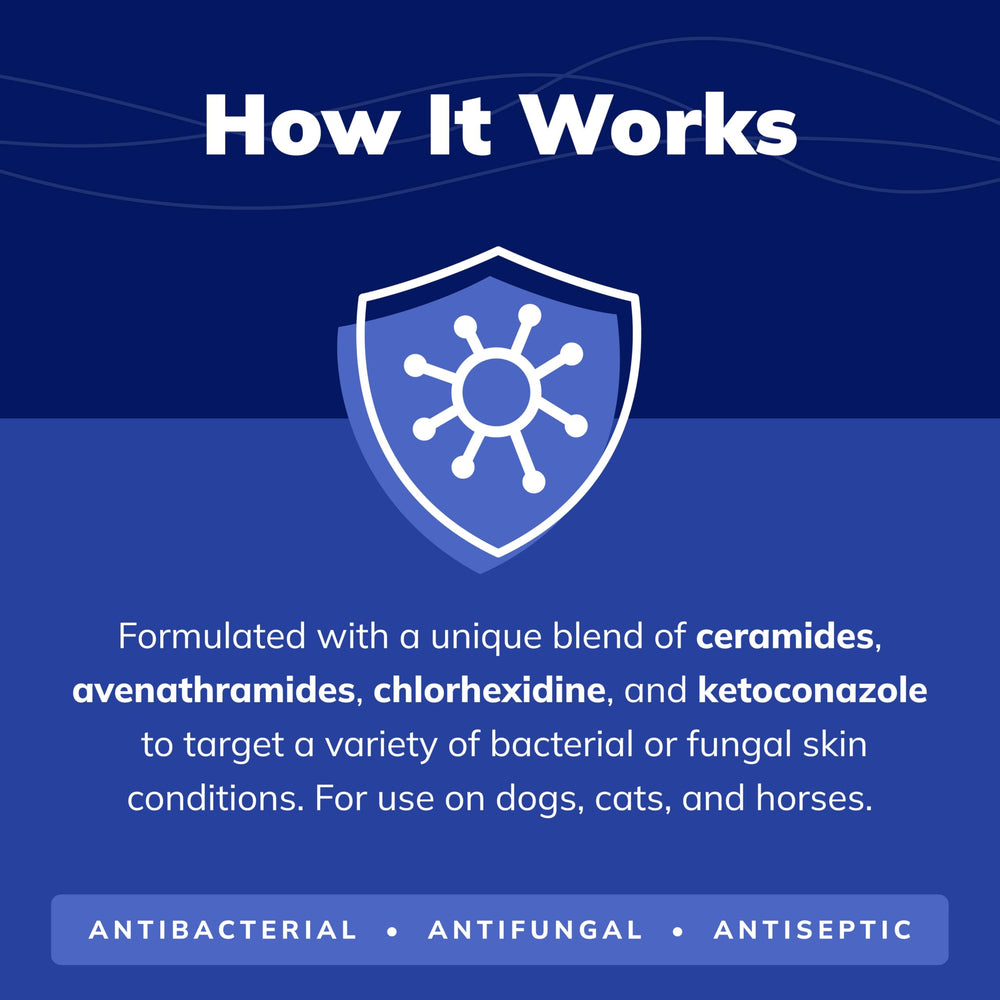 Covetrus CeraSoothe CHX+KET: ceramidas y avenanthramides para calmar irritaciones.