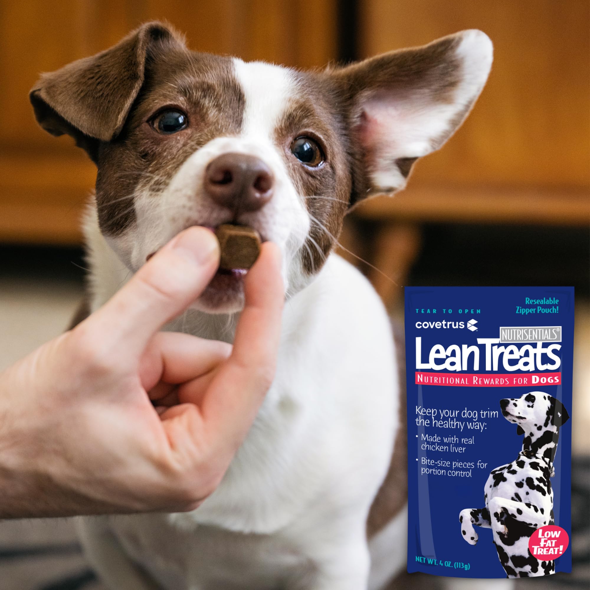 Covetrus Nutrisential Lean Treats, fórmula baja en grasa para apoyar una dieta equilibrada.