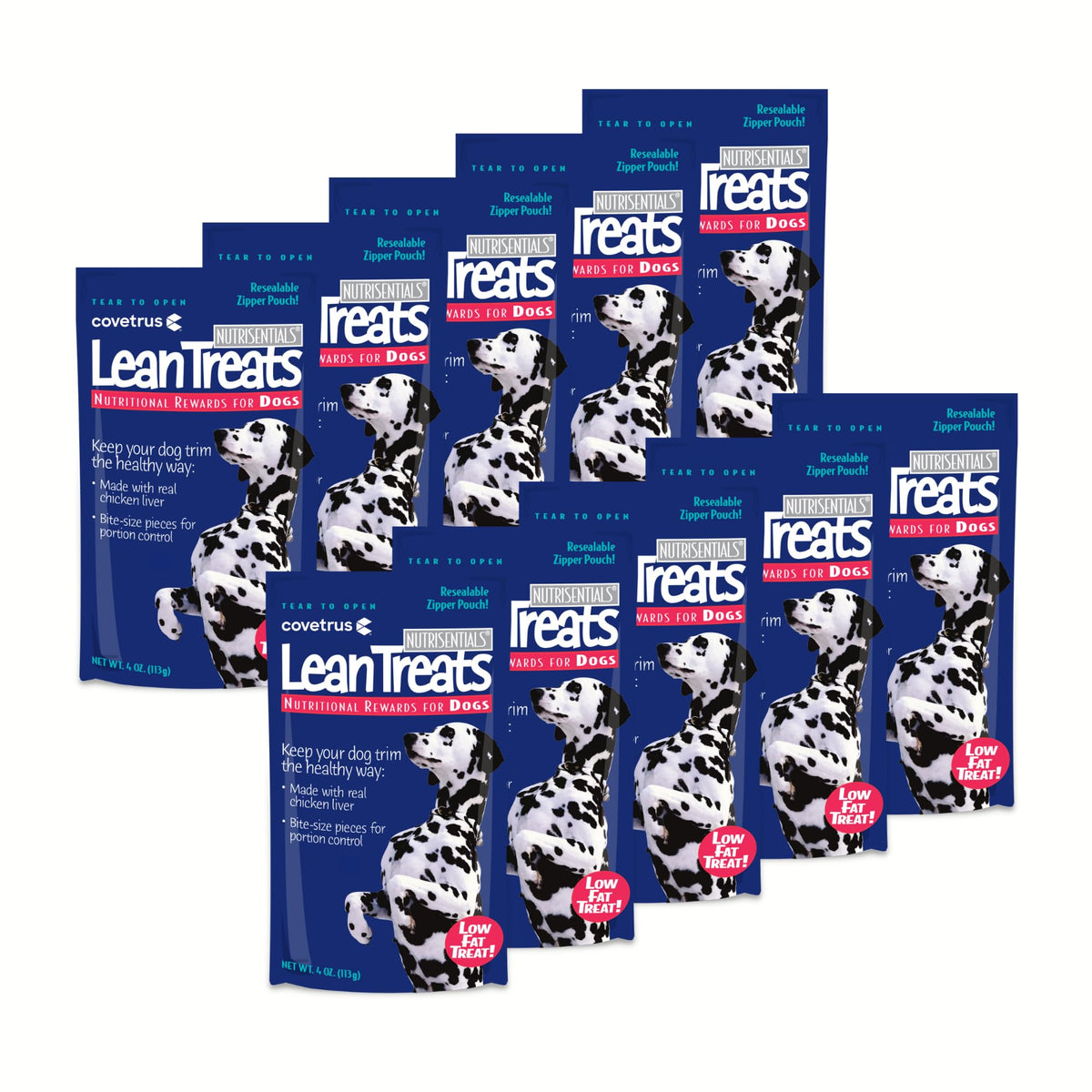 Covetrus Nutrisential Lean Treats, presentación de 10 piezas para control de porciones.