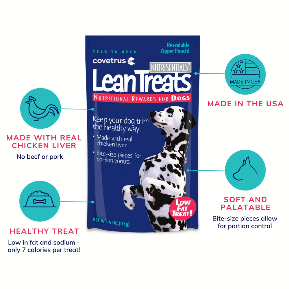 Nutrisential Lean Treats de Covetrus, textura suave que facilita la masticación.