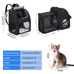 Covono mochila-gato-expandible-interior-ampliado, interior más amplio para moverse.