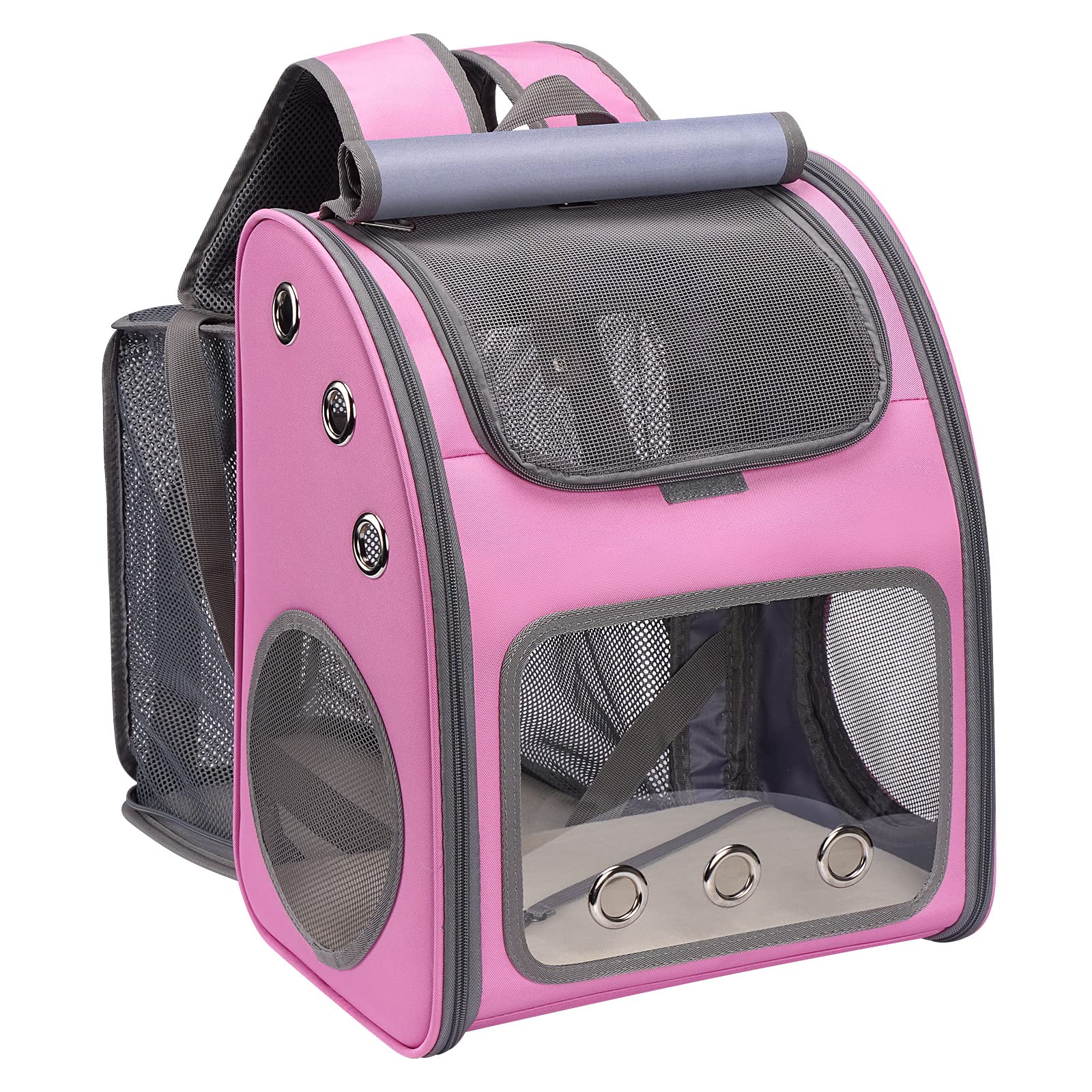 COVONO mochila expandible para mascotas con expansión trasera, espacio adicional para viajar con comodidad.