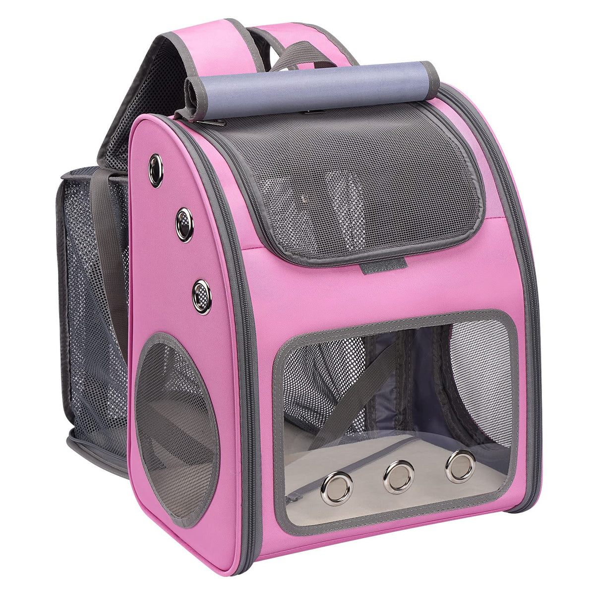 COVONO mochila expandible para mascotas con expansión trasera, espacio adicional para viajar con comodidad.
