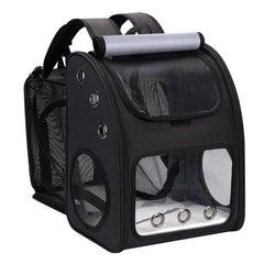 Covono mochila porta-mascotas: expansión trasera para más comodidad.