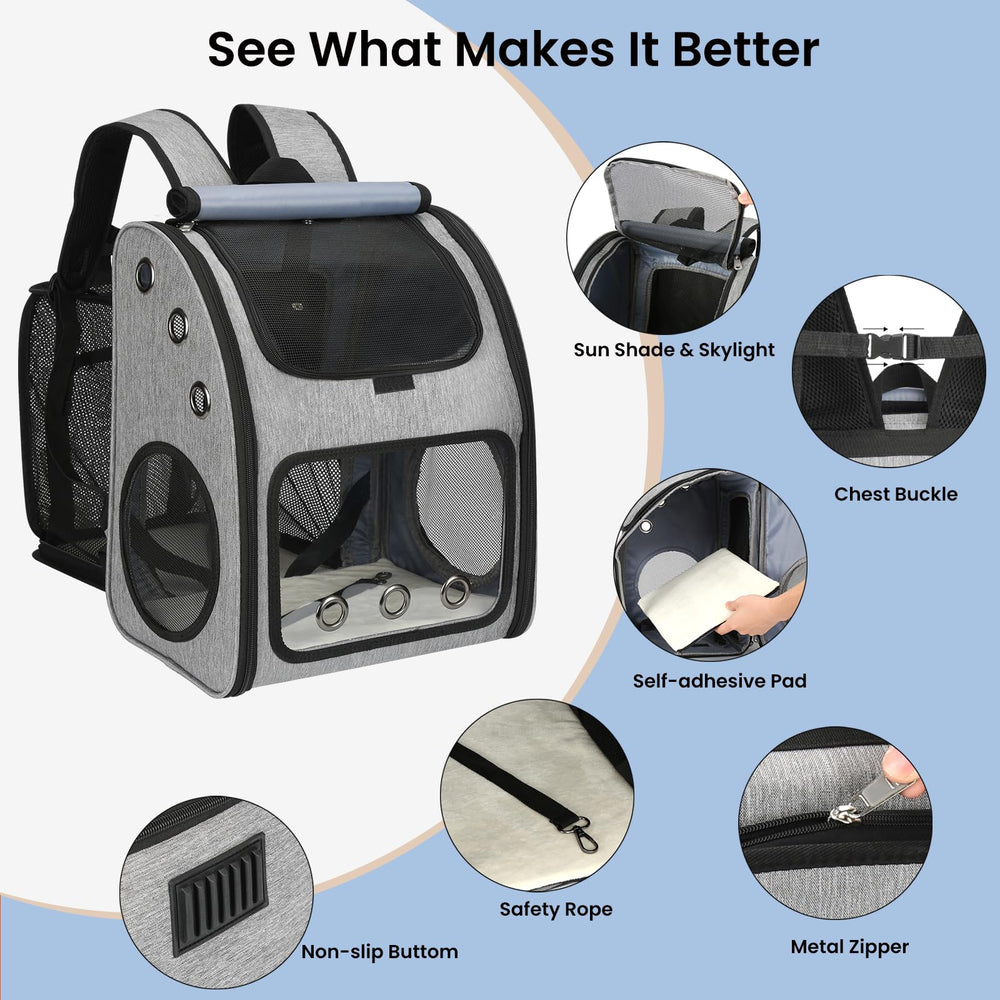 Mochila COVONO con malla y ventilación para flujo de aire constante.
