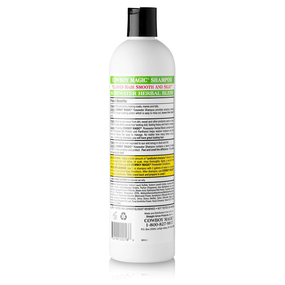 Cowboy Magic, tratamiento con seda, cabello sedoso y piel suave tras enjuague.
