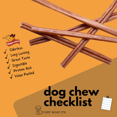 Cowdog Chews palitos de ternera con colágeno, apoyo a la salud dental.
