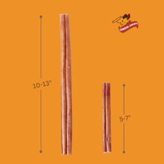 Cowdog Chews palitos de ternera de larga duración para perros grandes.