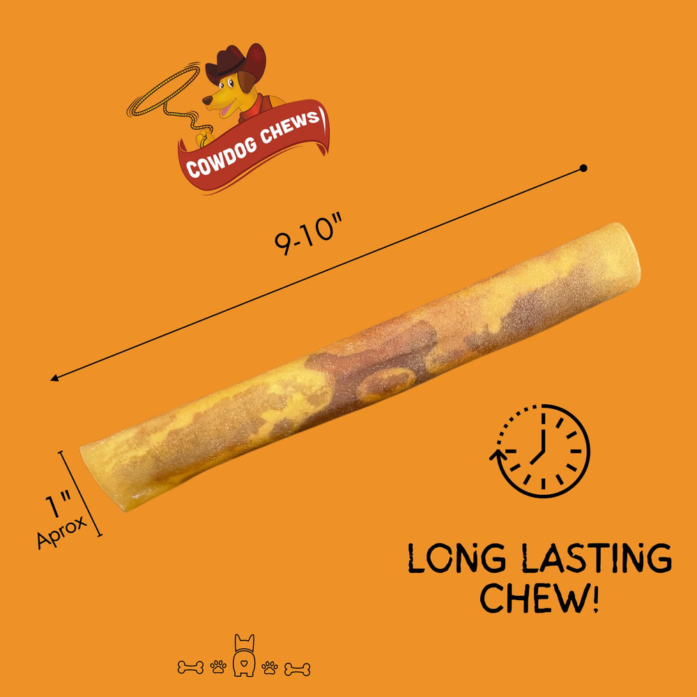 Cowdog Chews rollos carne natural, ingredientes simples para perros sanos.