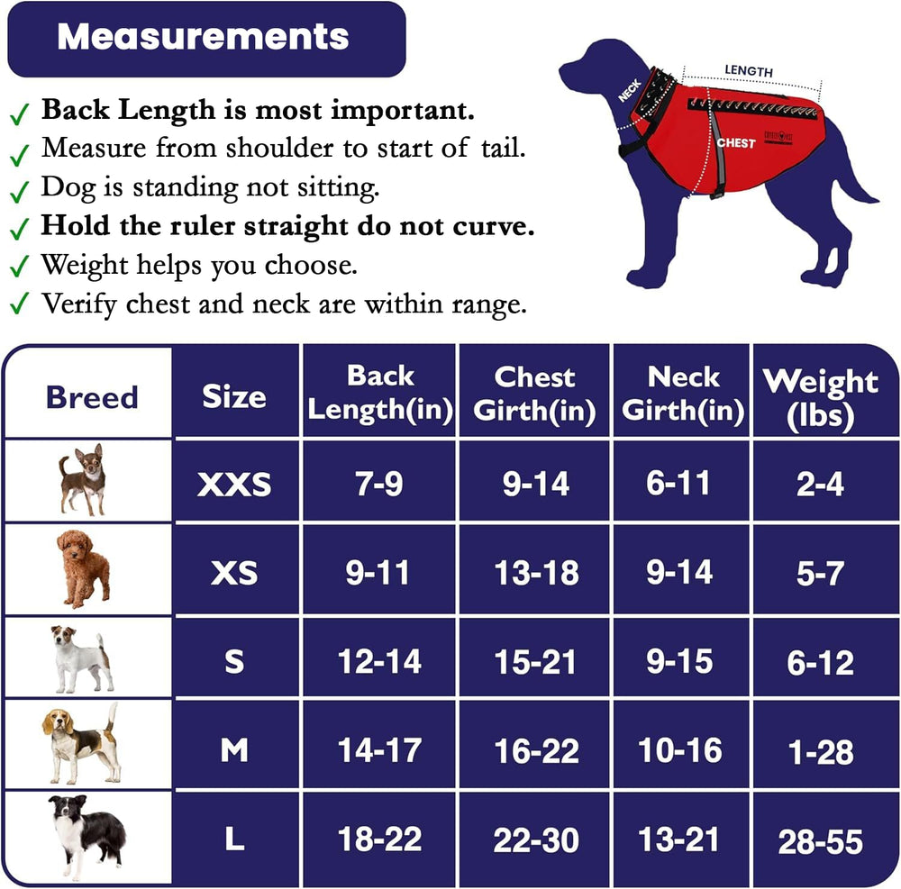 CoyoteVest SpikeVest espigas desmontables para mayor protección.
