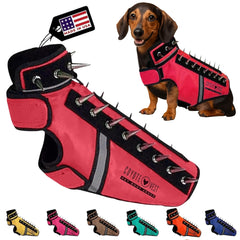 CoyoteVest SpikeVest con espigas removibles para protección adicional en paseos
