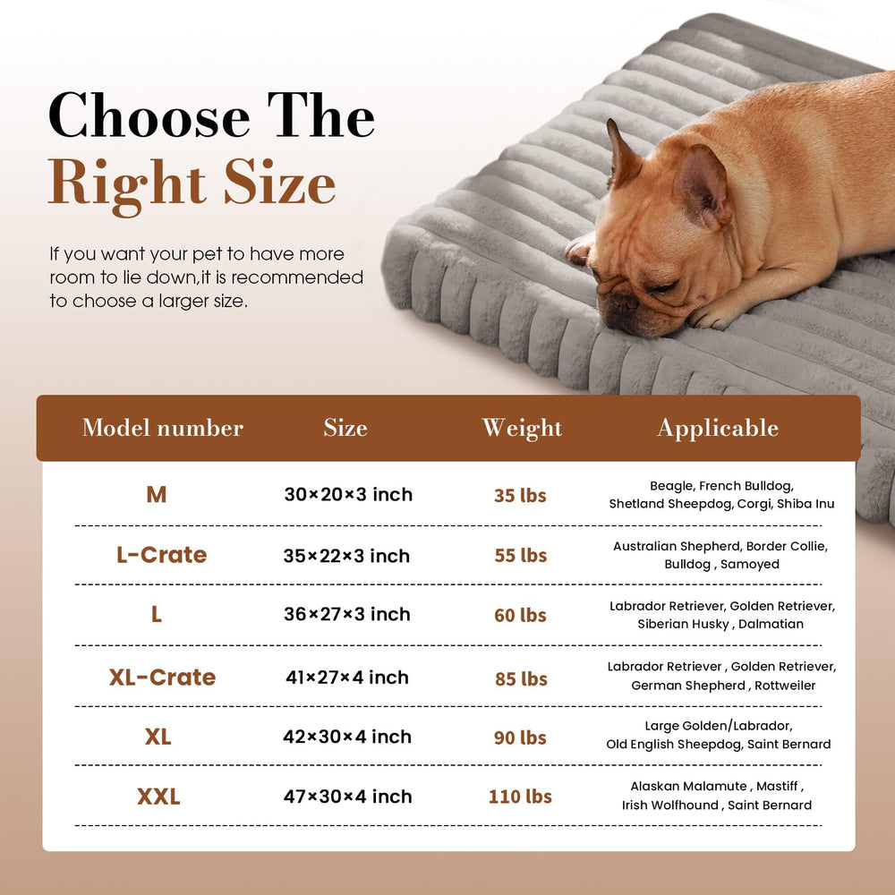 Cozila Cama para Perro Extra Grande tamaño para crate, ajuste perfecto en jaulas estándar