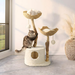 COZY & FETCH plataformas-niveles, diseño modular para múltiples gatos.