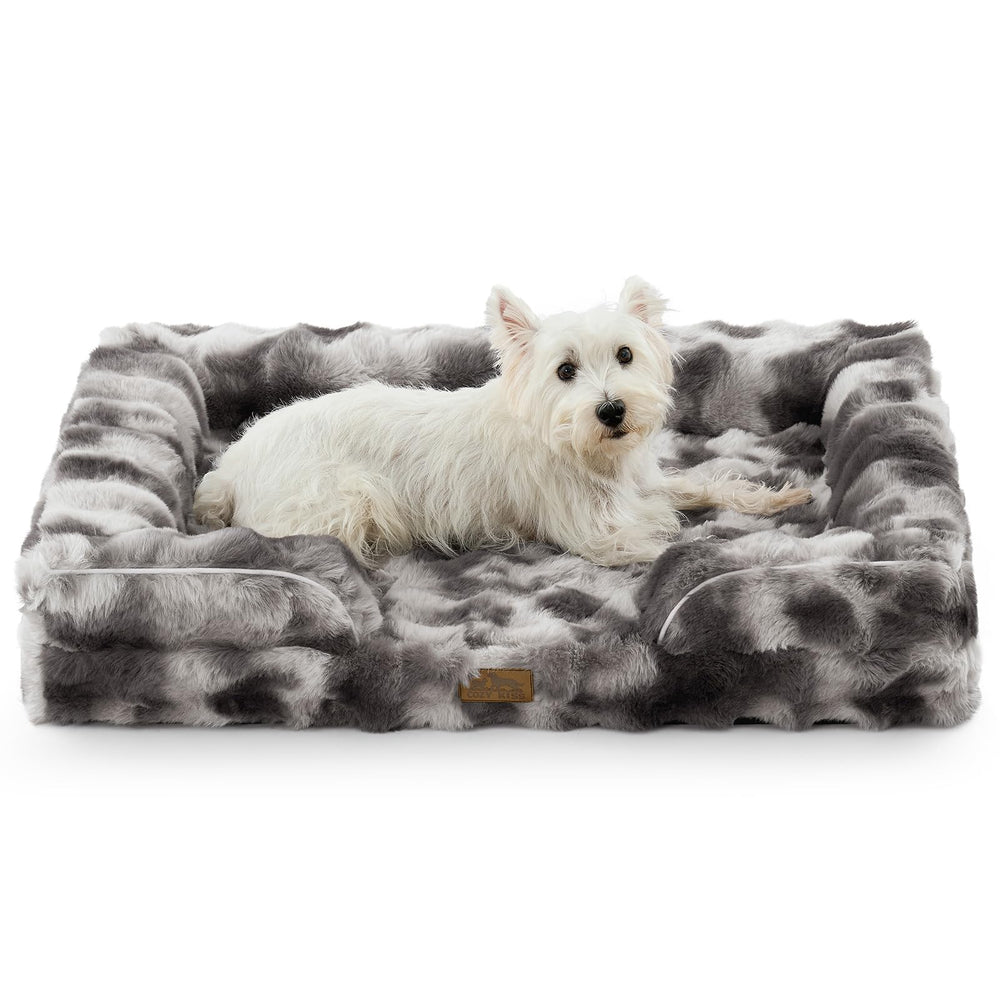 COZY KISS cama ortopedica para perro grande con soporte de espuma.