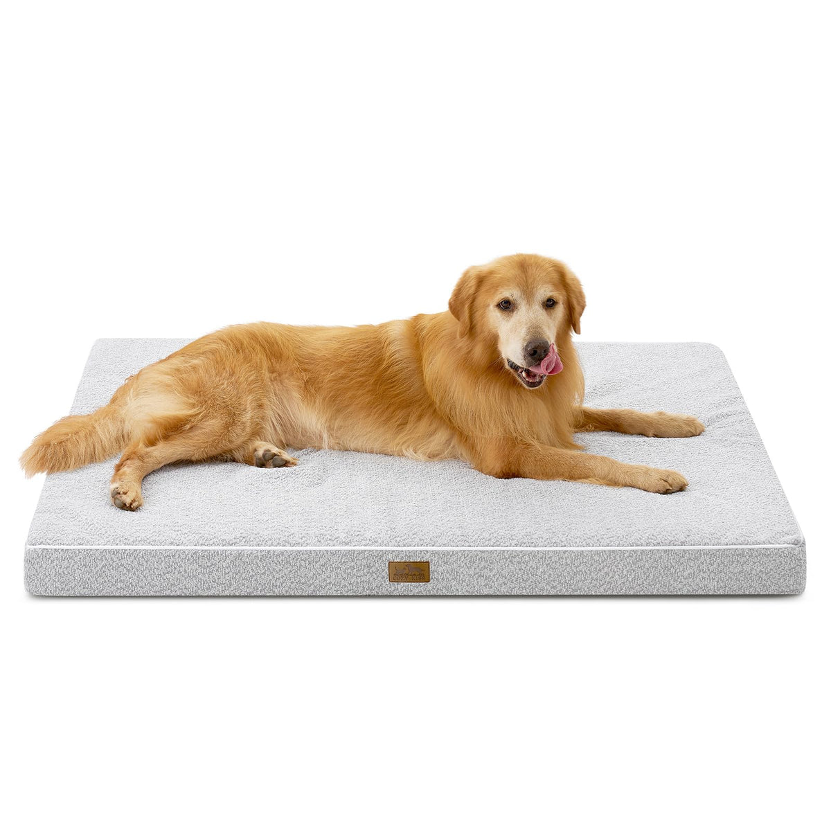 Cama ortopédica COZY KISS rectangular gigante para perros grandes, soporte cómodo para articulaciones.