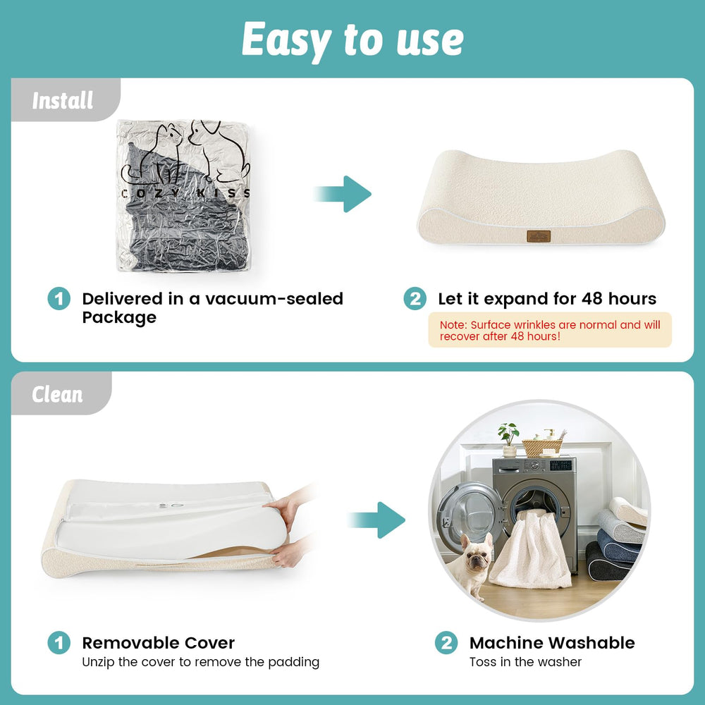 Cama Cozy Kiss en salón, diseño práctico y silencioso.