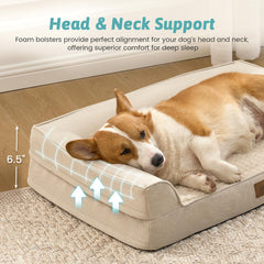 Cama para perros Cozy Kiss forma U ofrece refugio seguro.