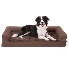 COZY KISS Cama ortopédica para perros grandes con soporte estable.