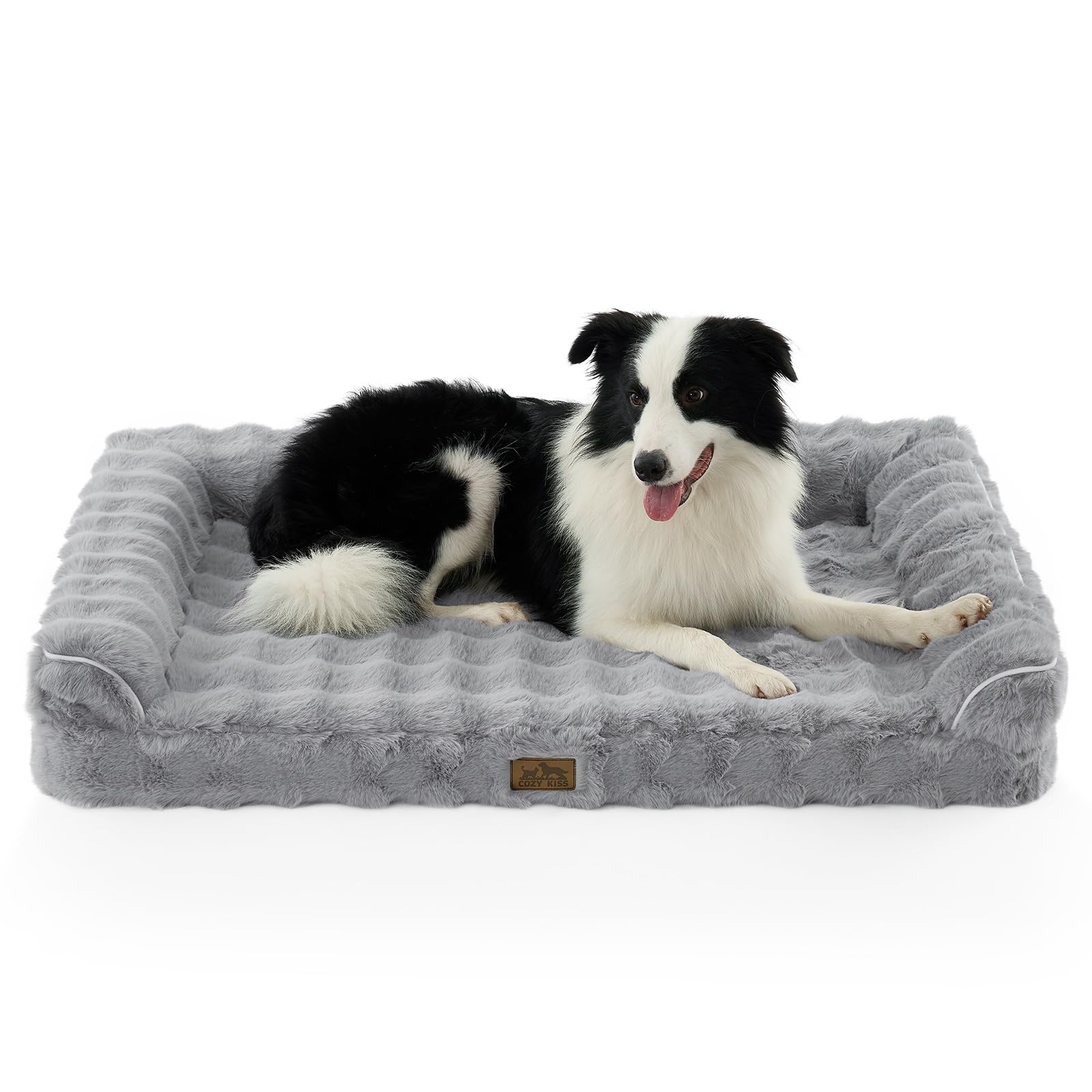 COZY KISS cama ortopédica para perros con espuma de alta densidad para soporte.