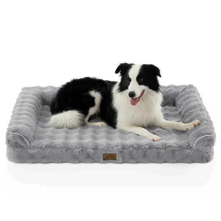 COZY KISS cama ortopédica para perros con espuma de alta densidad para soporte.