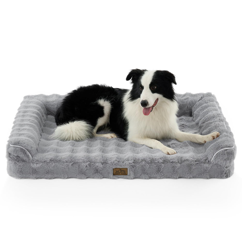 COZY KISS cama ortopédica para perros con espuma de alta densidad para soporte.