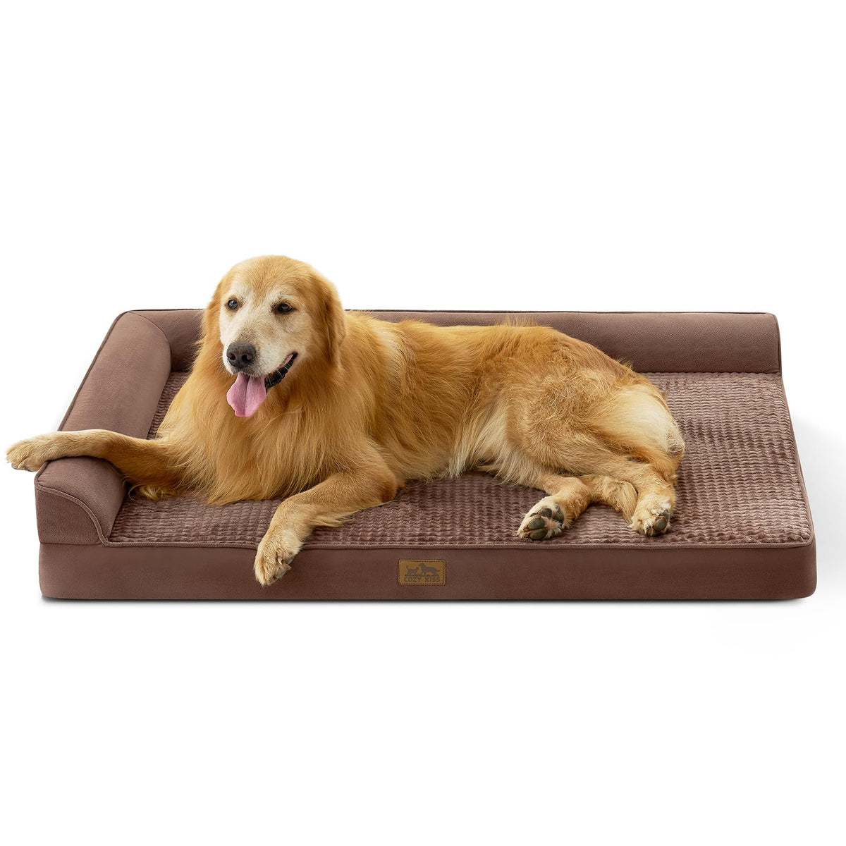 COZY KISS cama ortopédica para perro grande ofrece soporte articular para mascotas XXL.