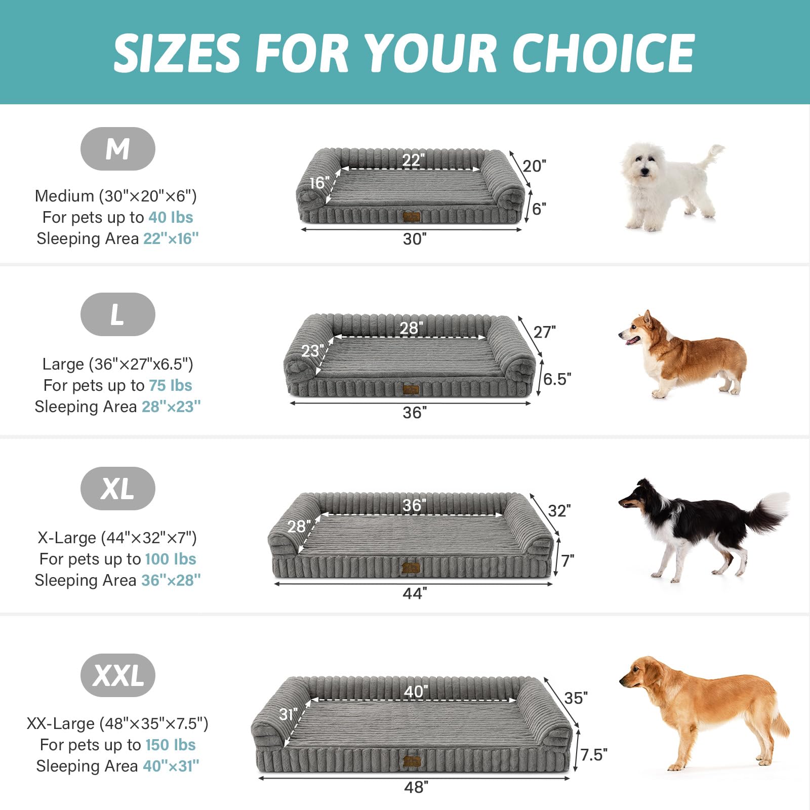 COZY KISS cama para perro pequeño con borde acolchado para mayor confort.