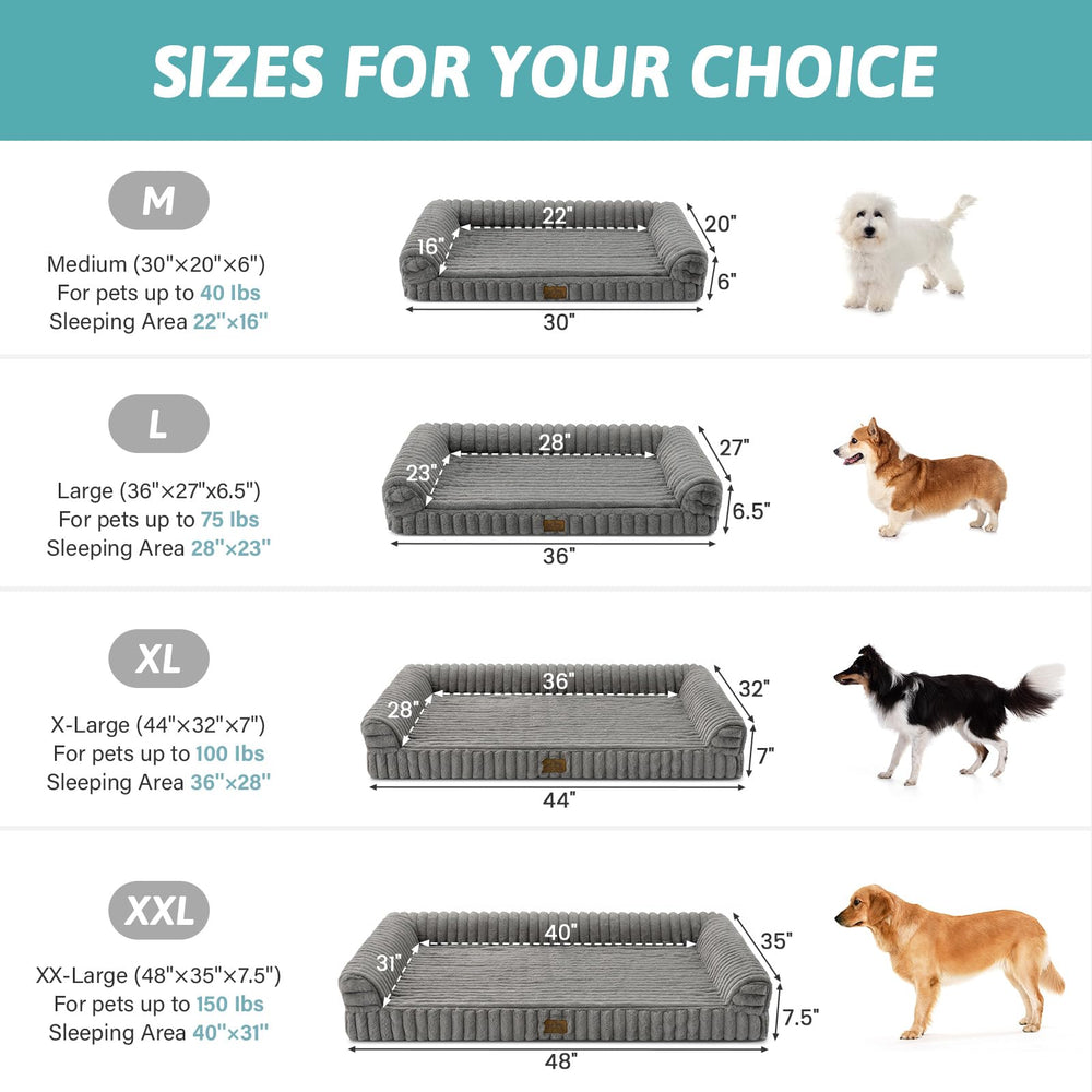 COZY KISS cama para perro pequeño con borde acolchado para mayor confort.