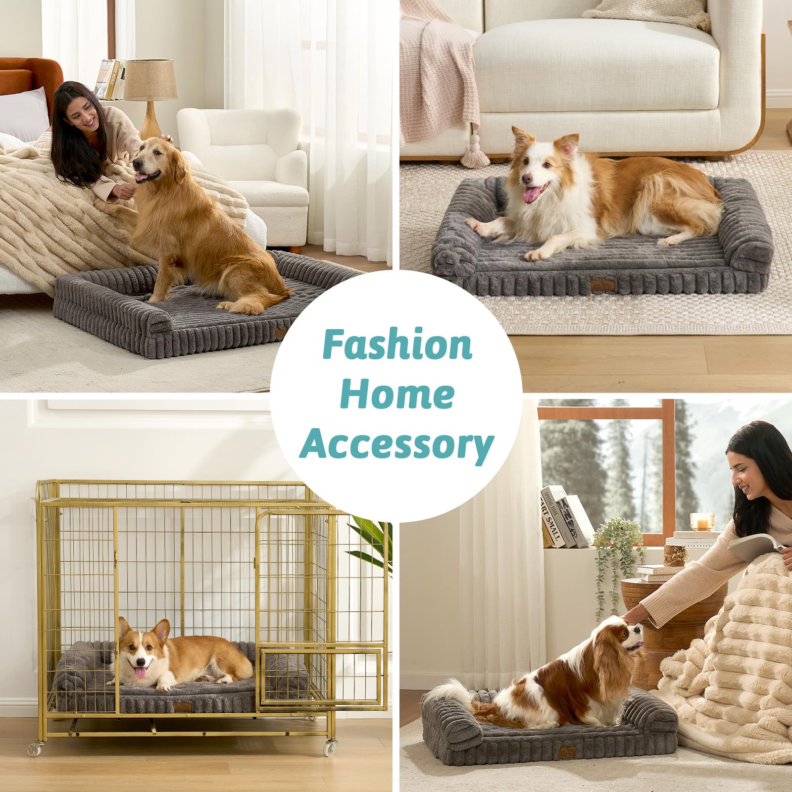 COZY KISS cama para perro pequeño funda lavable y práctica.
