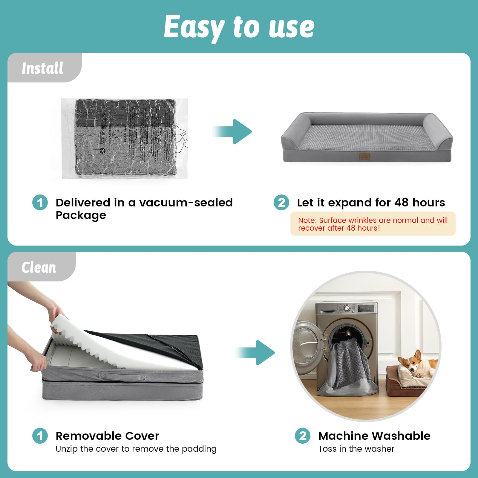 COZY KISS: cobertura exterior lavable para higiene práctica.