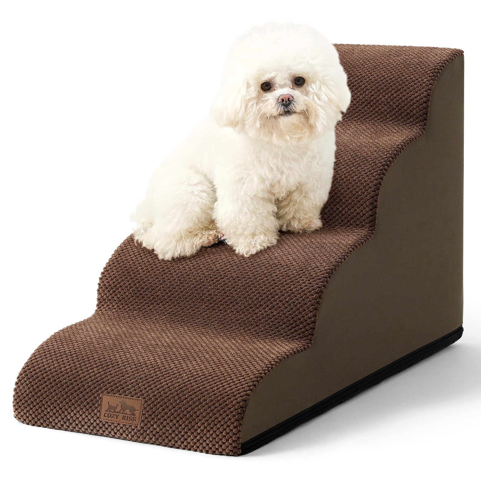 COZY KISS escaleras para perros pequeños, curva suave para subir al sofá