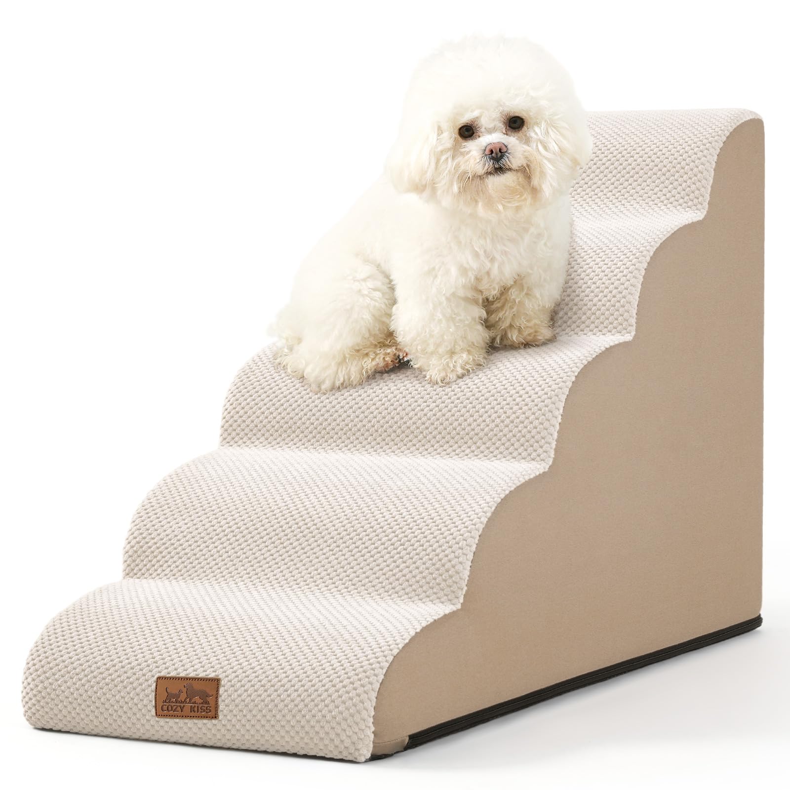 COZY KISS escaleras para perro pequeno, curva cómoda para cachorros